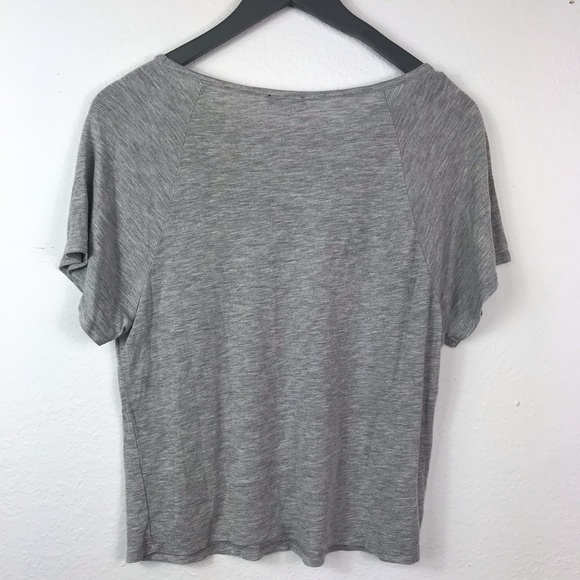 Zara Basics Gray graphic Tee Shirt - Picture 4 of 4